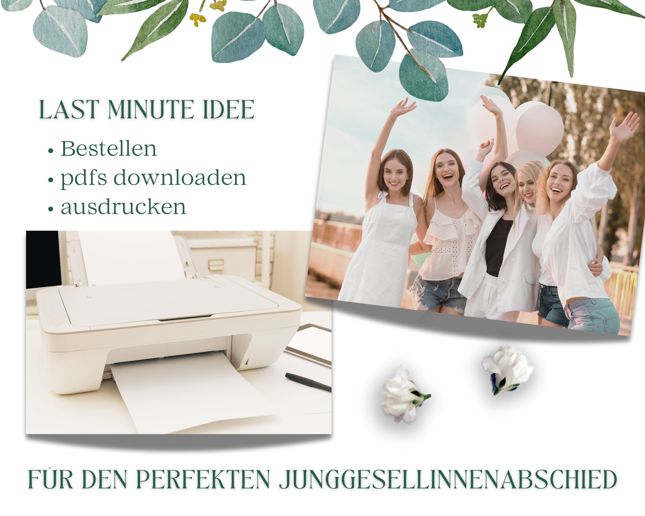 JGA Spiele für Frauen | 10 lustige Partyspiele | Spiele-Set für Junggesellinnenabschied, Brautparty oder Hochzeit | Hochzeitsspiele