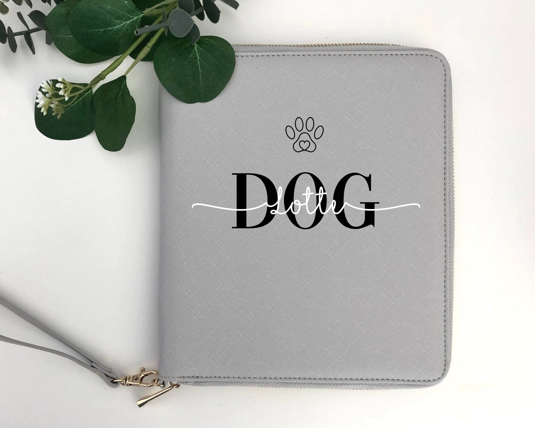 Hunde Ausweise | Dokumente Mappe | personalisierter Organizer für Hunde Katzen Papiere und Unterlagen