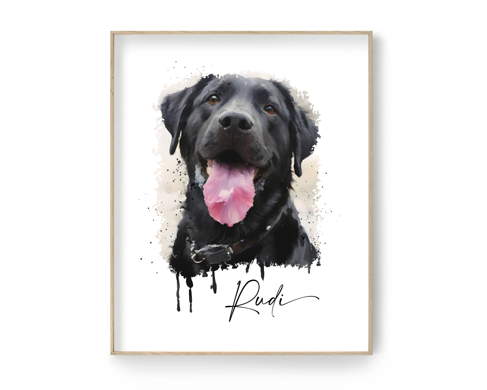 Individuelles Tierportrait | nach Foto | personalisiert | Digitaler Download