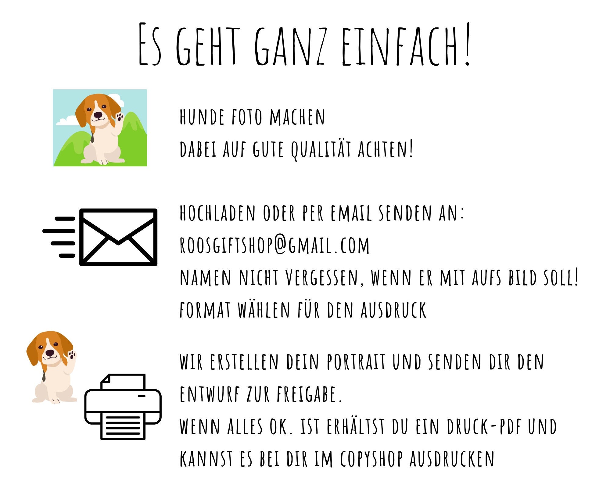 Individuelles Tierportrait | nach Foto | personalisiert | mit oder ohne Rahmen