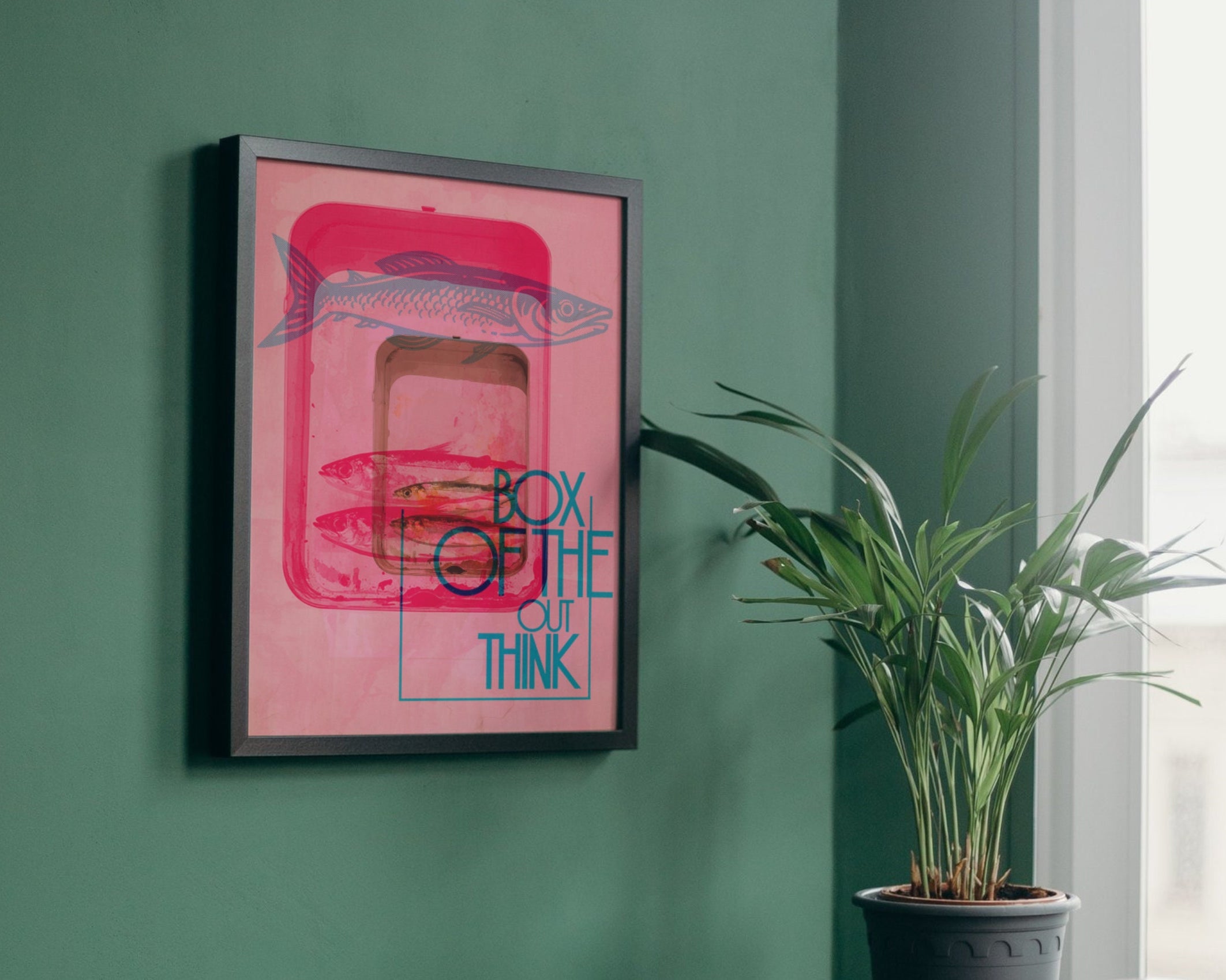 Poster Risographie | Riso Print | Fische | Digitaler Download