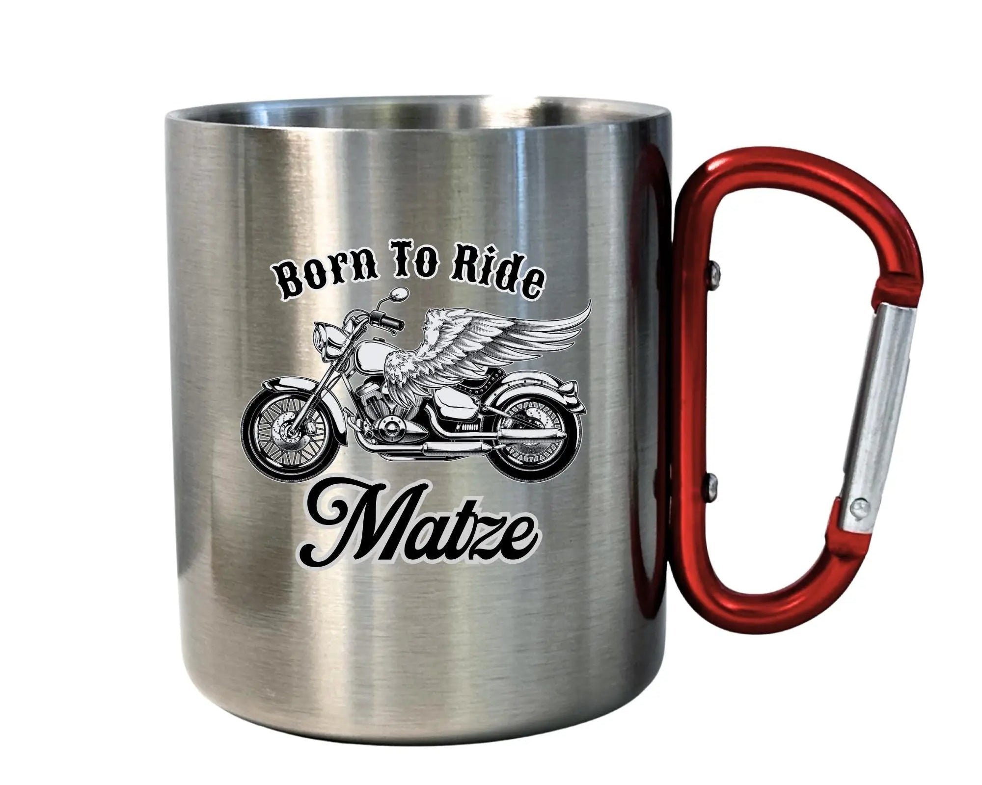 Karabinertasse | Personalisierbar | Tasse für Biker