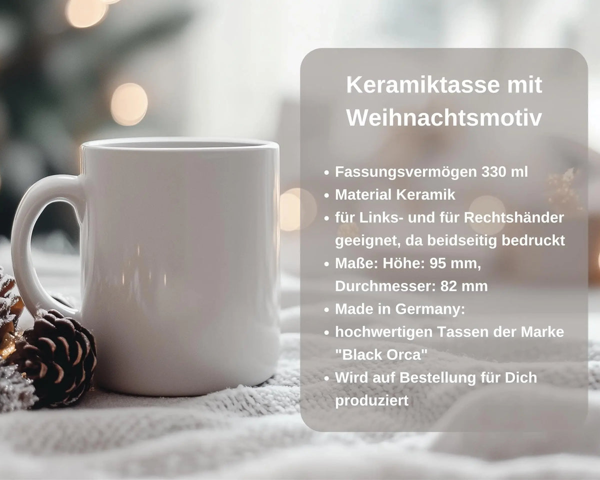 Keramiktasse | Weihnachtsmotiv | Farm Fresh Trees