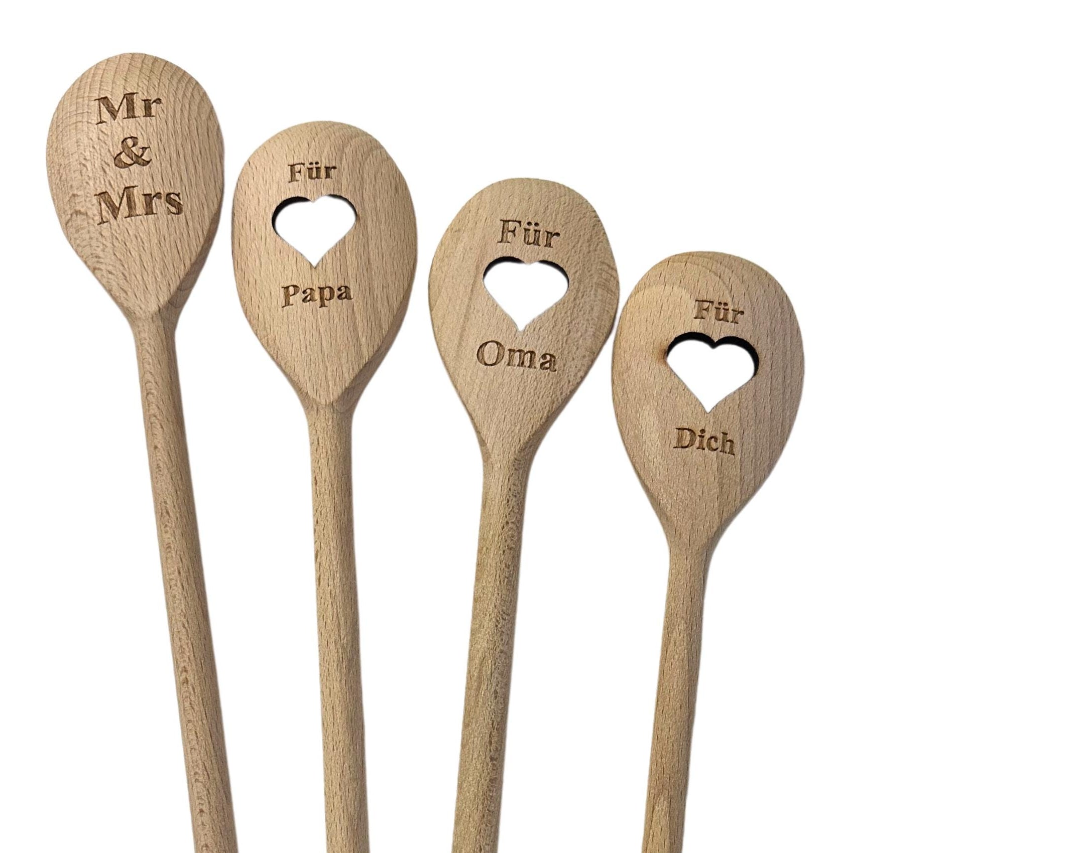 Kochlöffel mit Herz und Personalisierung | Geschenk Hobbykoch