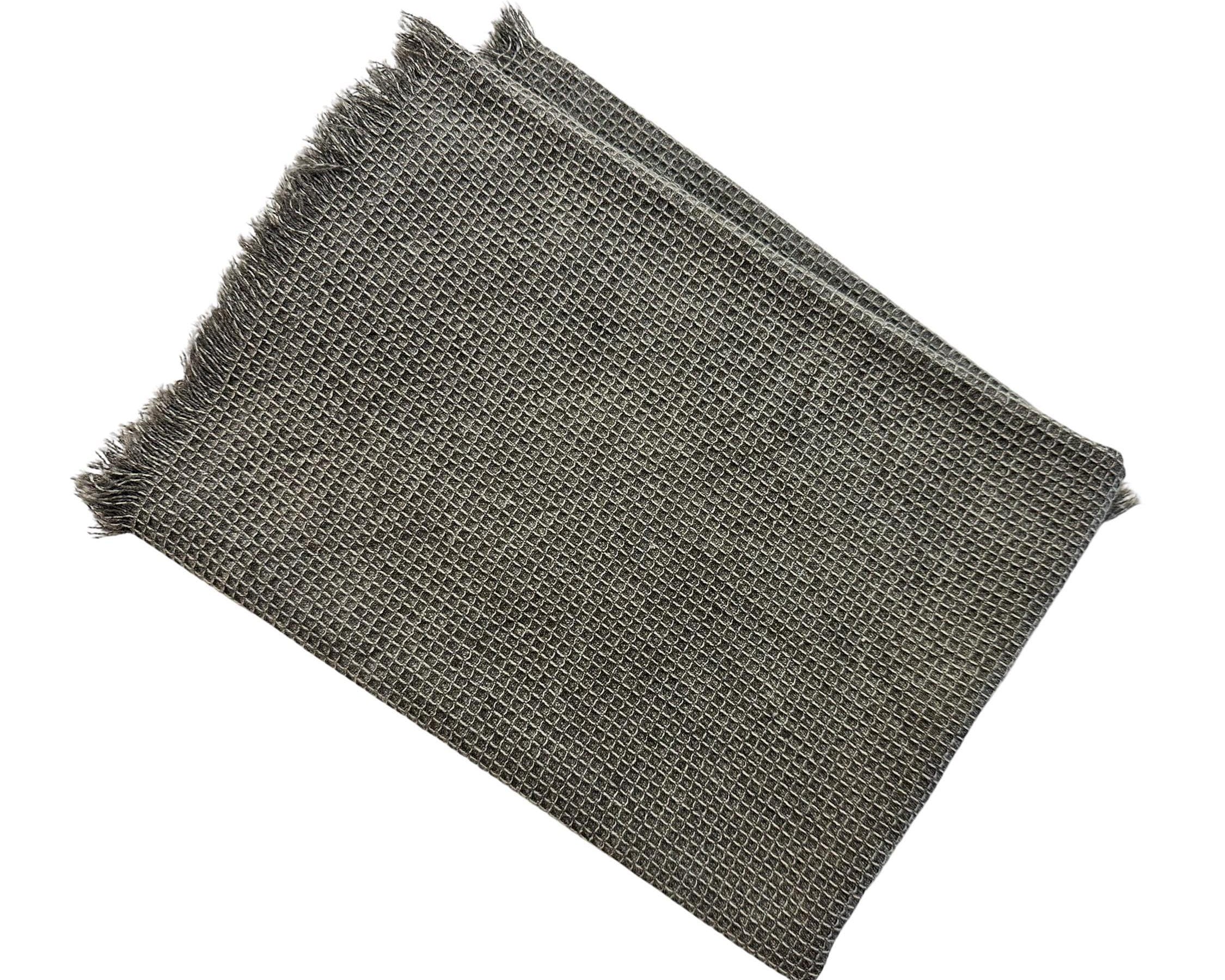 Geschirrtuch | Küchentuch | Waffelstruktur | Waffelpikee sand oder grau | Geschenk Hobbykoch