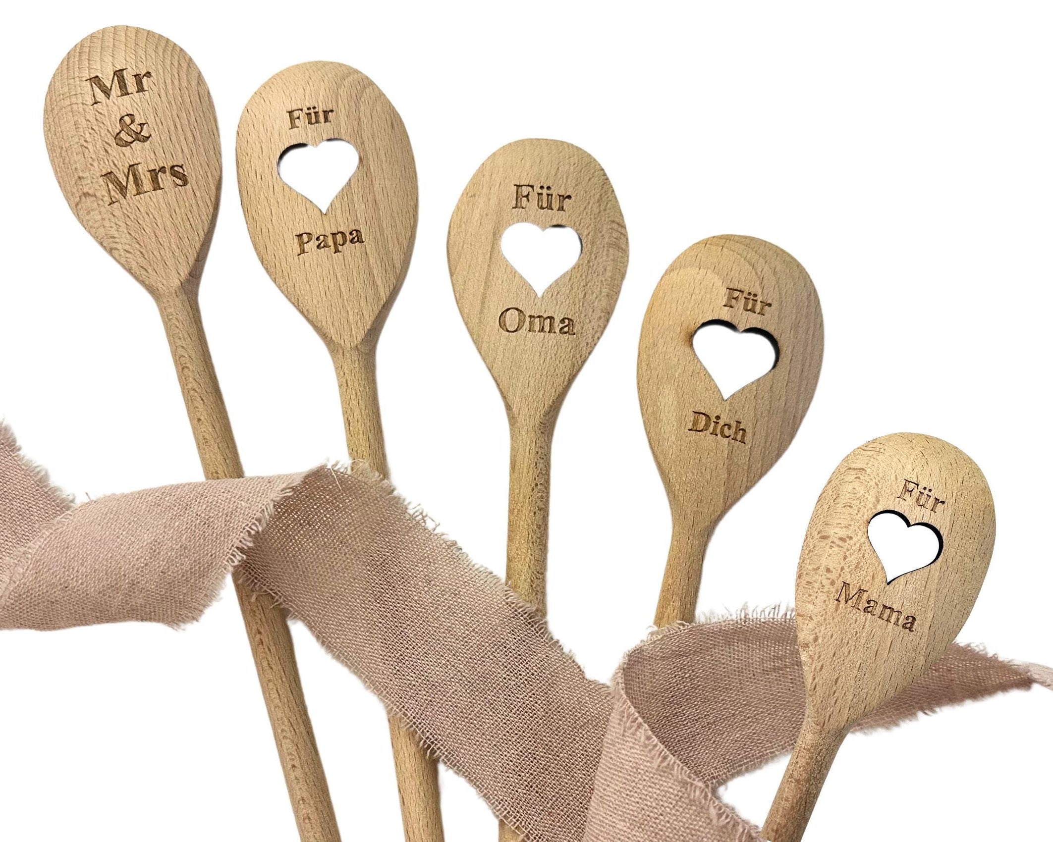 Kochlöffel mit Herz und Personalisierung | Geschenk Hobbykoch