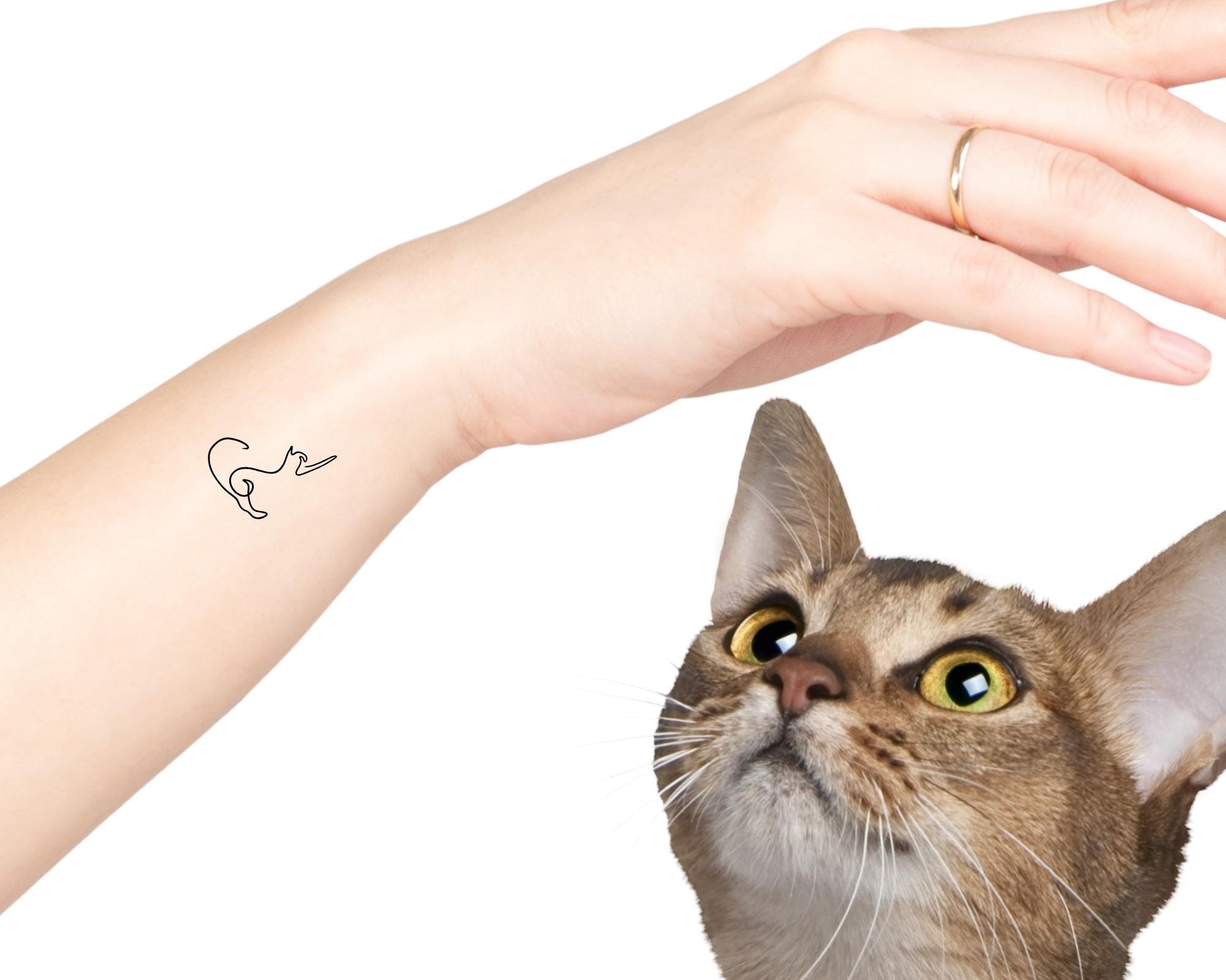 Cat Mom Tattoos | temporäres Katzen Tattoo | 9er Set | Cat Katze Kitten Katzenpfote | Cat Tattoos