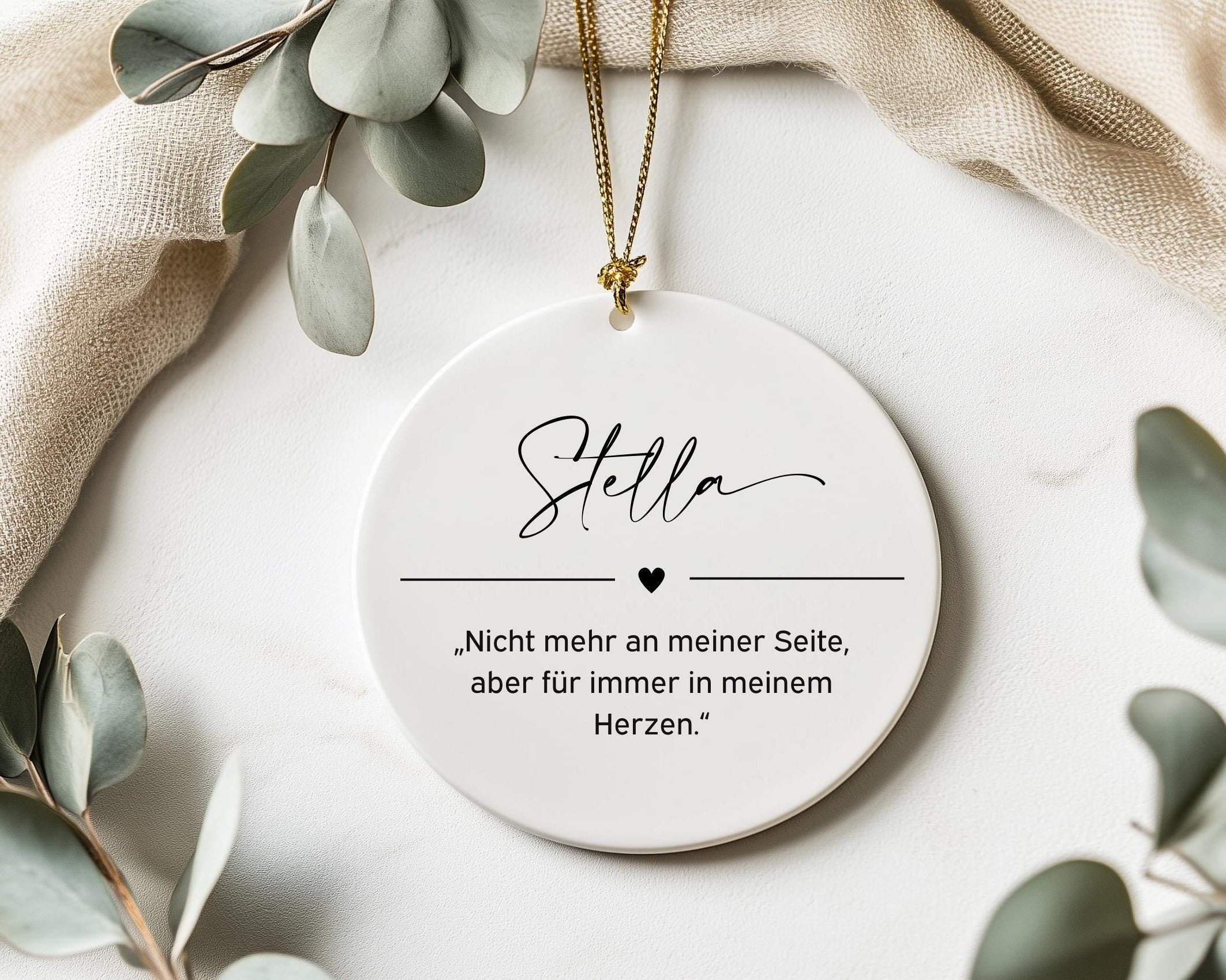 Ornament | Personalisiert | Haustier Aquarell nach Foto + Name | benutzerdefiniertes Ornament | Hund, Katze, Pferd | Erinnerung