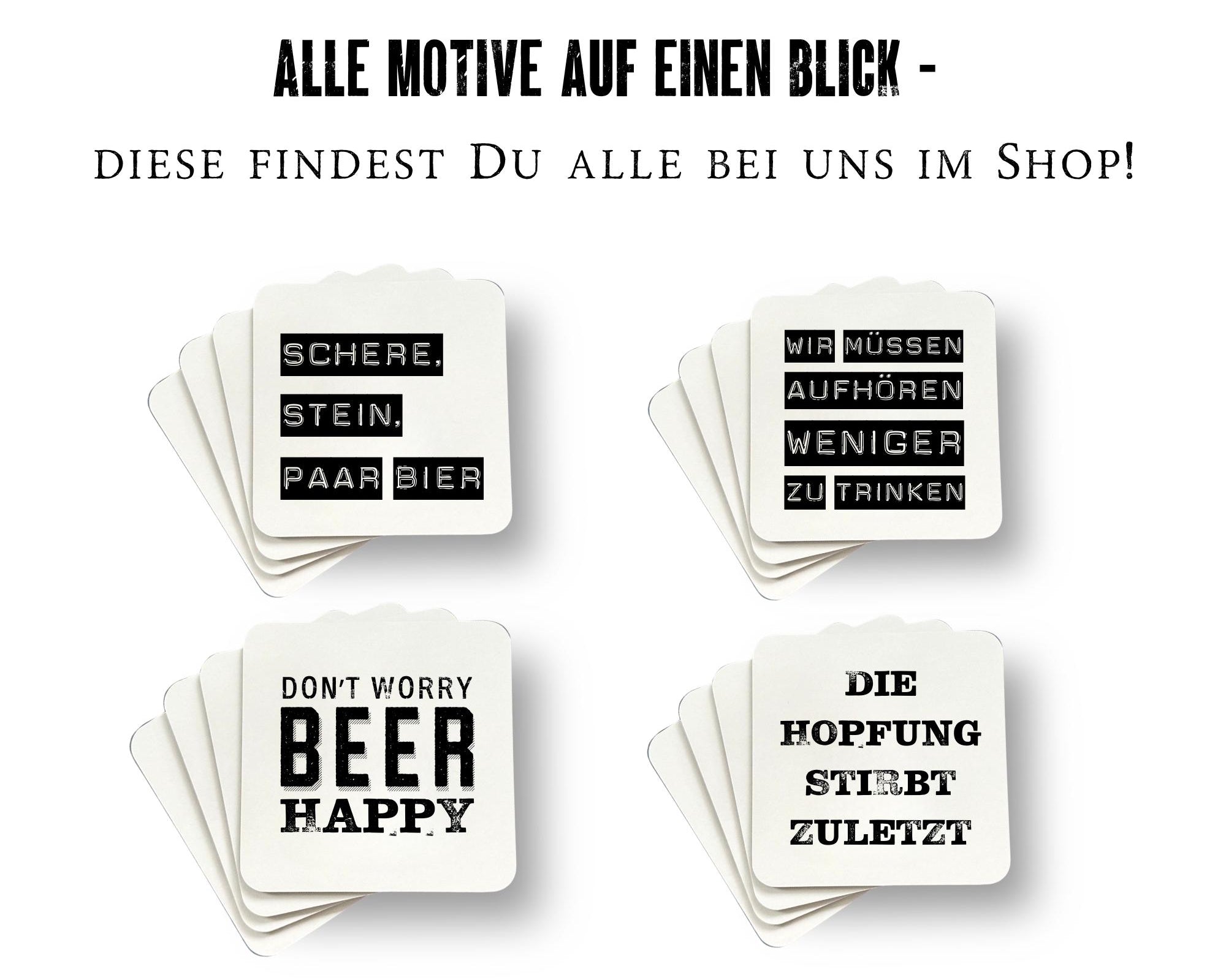 Untersetzer | Gläseruntersetzer Bier | Lustiger Spruch | Geschenk Mann