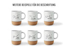 Tasse mit Kork | personalisiert | Geschenk Erzieherin Pflegerin Lehrerin Freundin | Keramiktasse Name