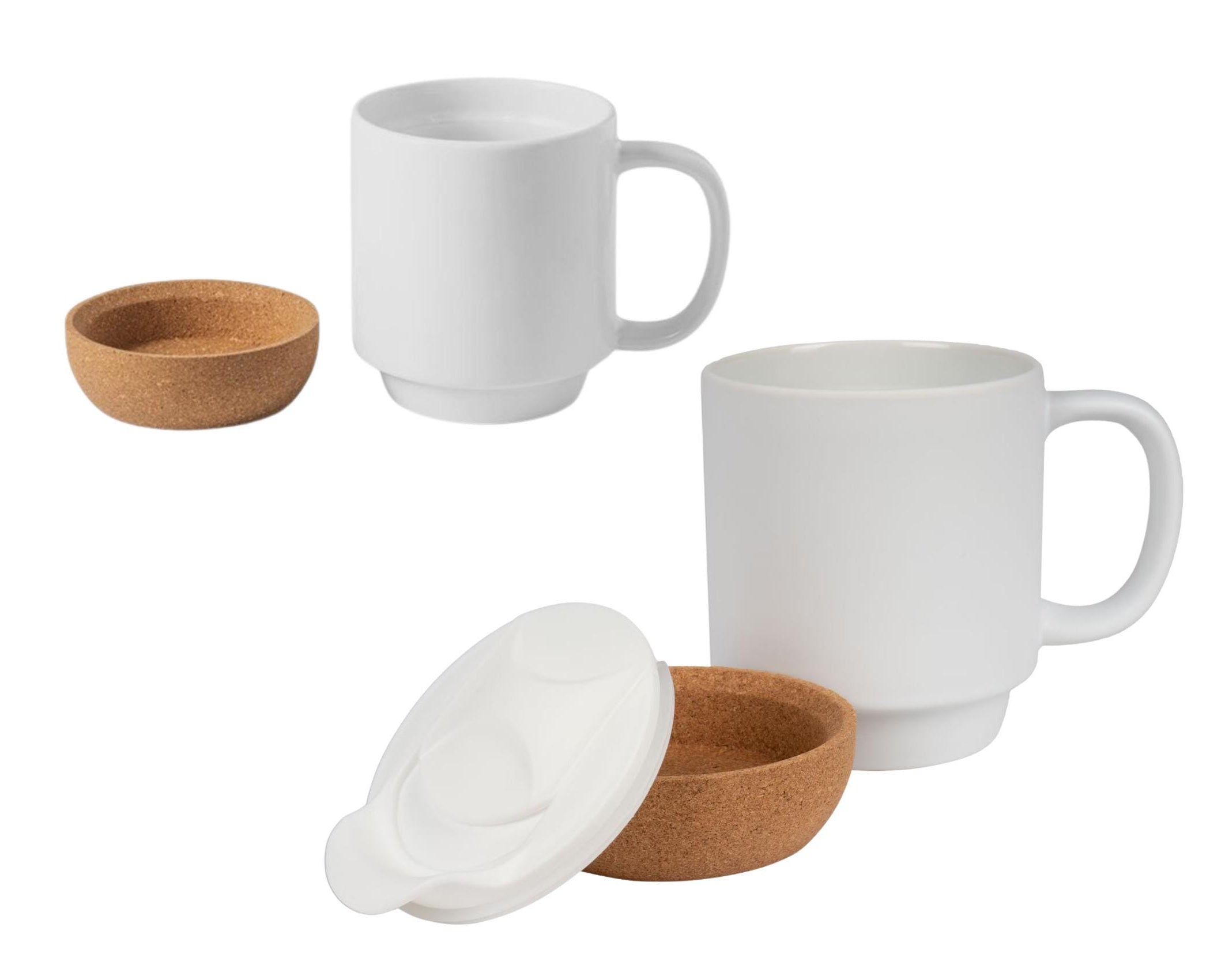 Tasse mit Kork | personalisiert | Geschenk Erzieherin Pflegerin Lehrerin Freundin | Keramiktasse Name