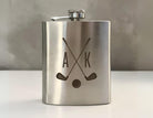 Flachmann | personalisiertes Geschenk für Golfer | Edelstahl Trinkflasche