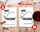 Personalisiertes Weinflaschen Etikett | Danke für Eure (W)Einladung | Mitbringsel