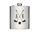 Flachmann | personalisiertes Geschenk für Golfer | Edelstahl Trinkflasche
