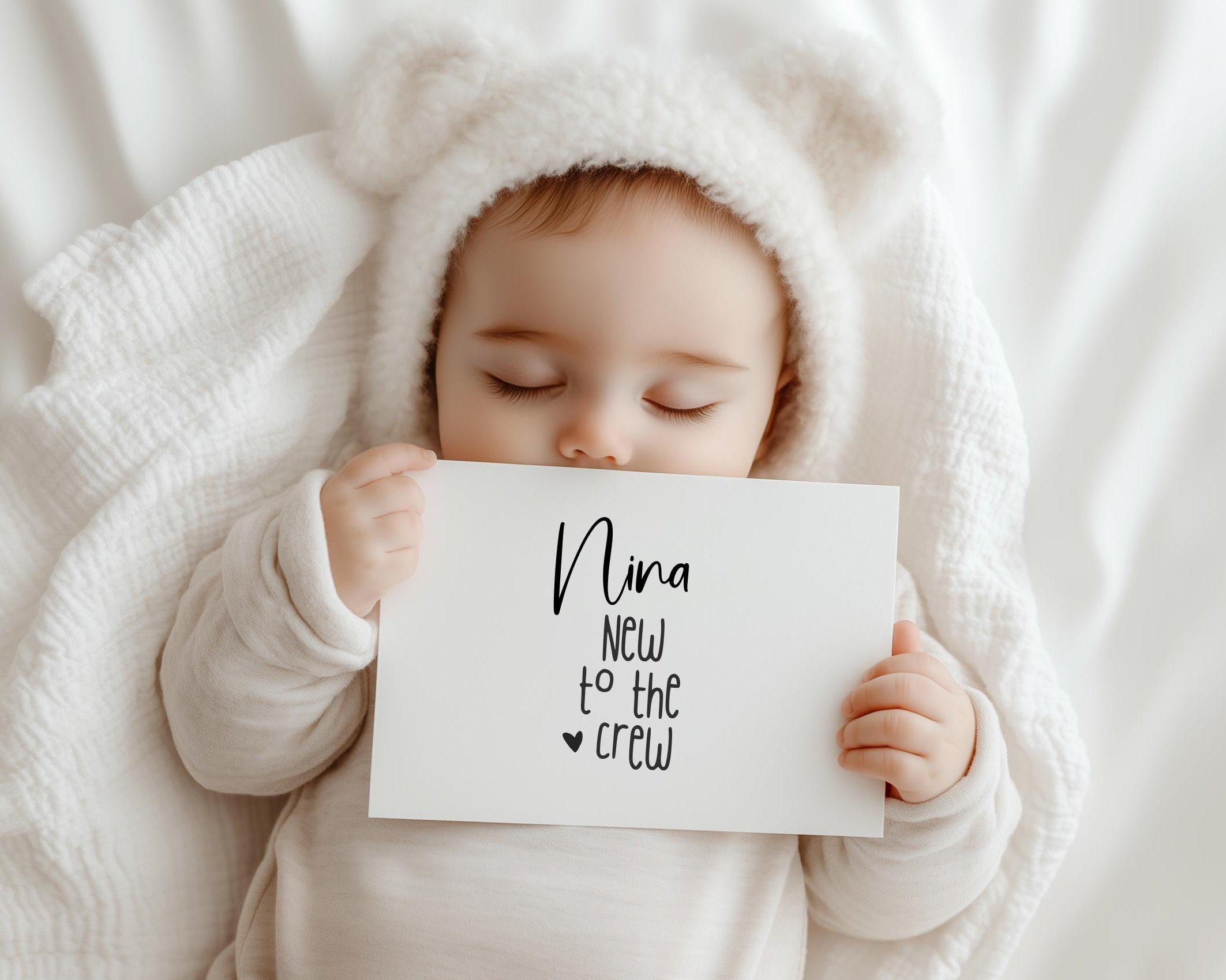 Baby Body mit Personalisierung - New to the crew | Body mit Name | diverse Größen | personalisiertes Geschenk Geburt