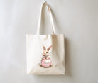 Jutebeutel Ostern | Hase | Stofftasche mit Hase und Namen | natur Beutel personalisiert
