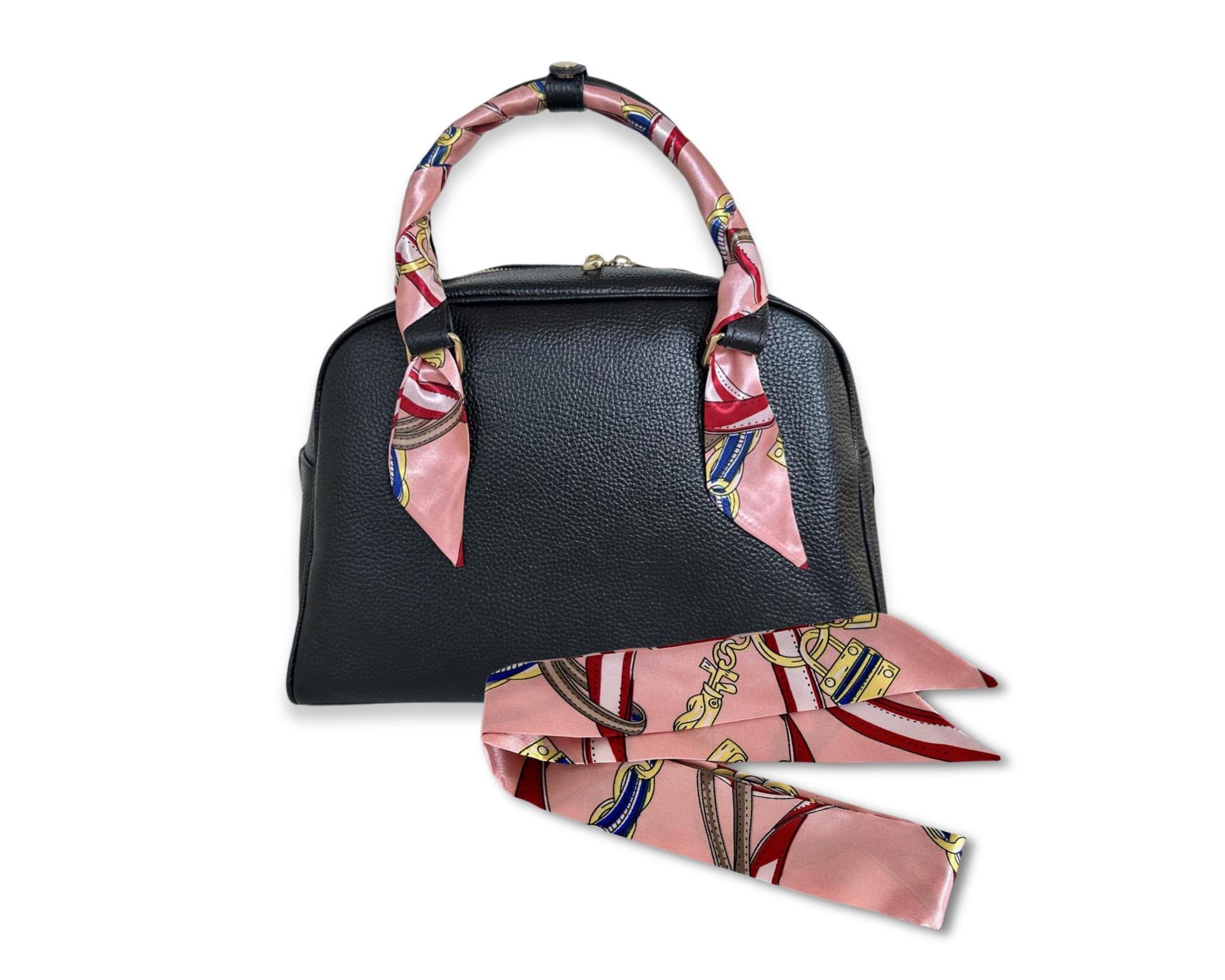 Twilly: seidiges Band | schmaler Schal in rosa für Handtasche, als Halstuch oder Armband