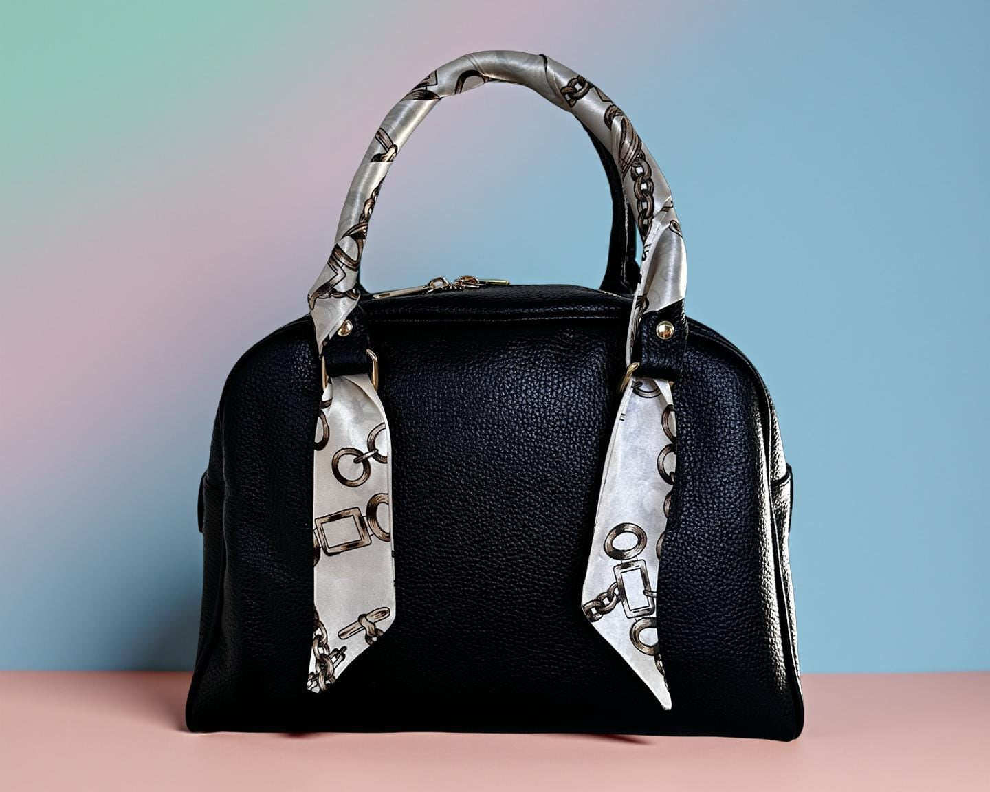 Twilly: seidiges Band | schmaler Schal in hell beige für Handtasche, als Halstuch oder Armband