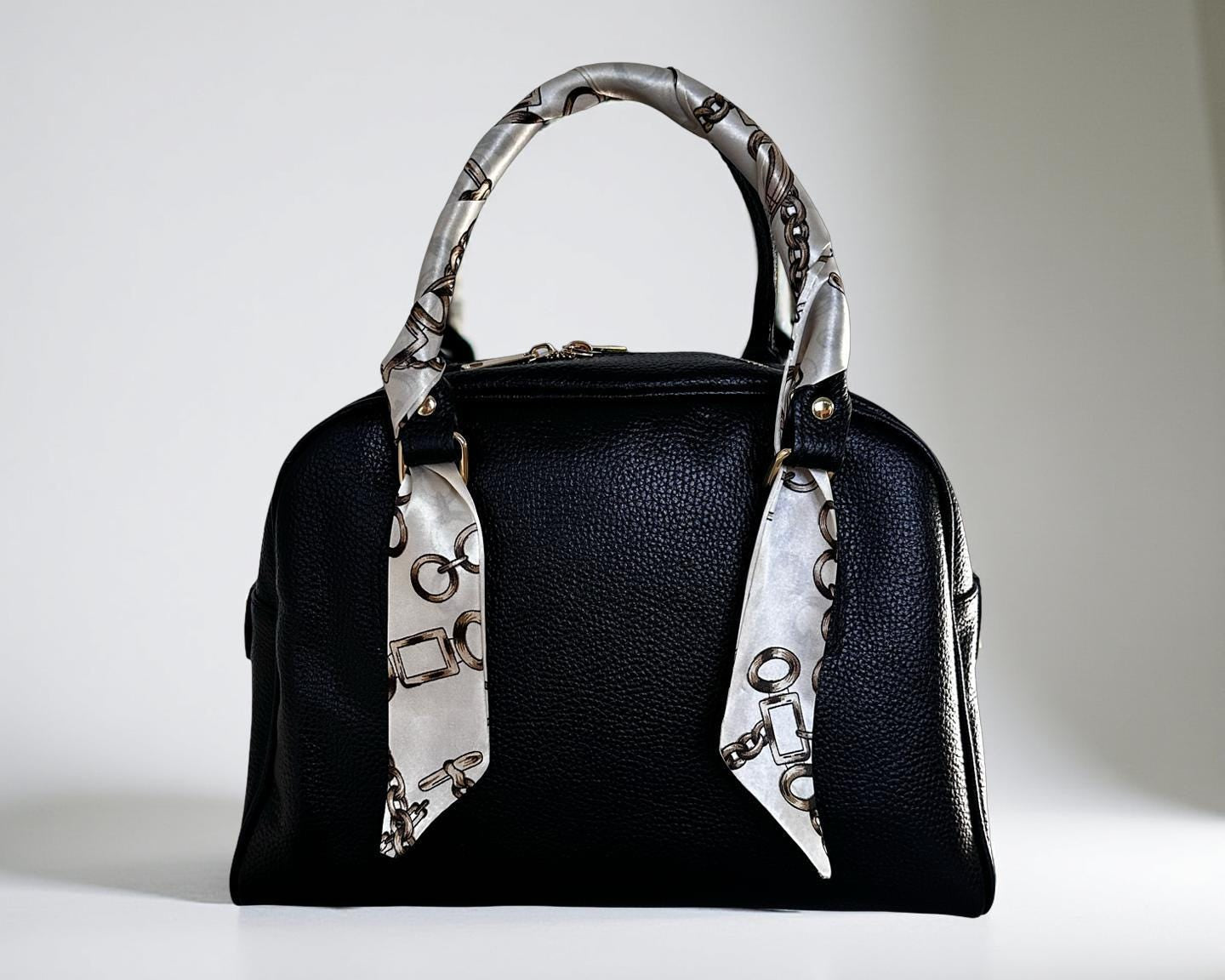 Twilly: seidiges Band | schmaler Schal in hell beige für Handtasche, als Halstuch oder Armband