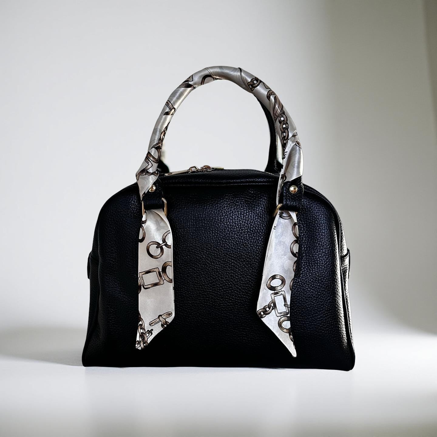 Twilly: seidiges Band | schmaler Schal in hell beige für Handtasche, als Halstuch oder Armband