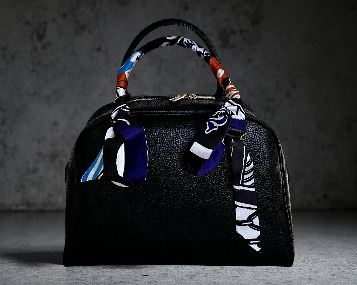 Schmaler seidiger Schal | Twilly | Handtasche Griff | Wrap | Tuch | Haarband | Armband | Taschenband lila blau violett orange