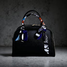 Schmaler seidiger Schal | Twilly | Handtasche Griff | Wrap | Tuch | Haarband | Armband | Taschenband lila blau violett orange