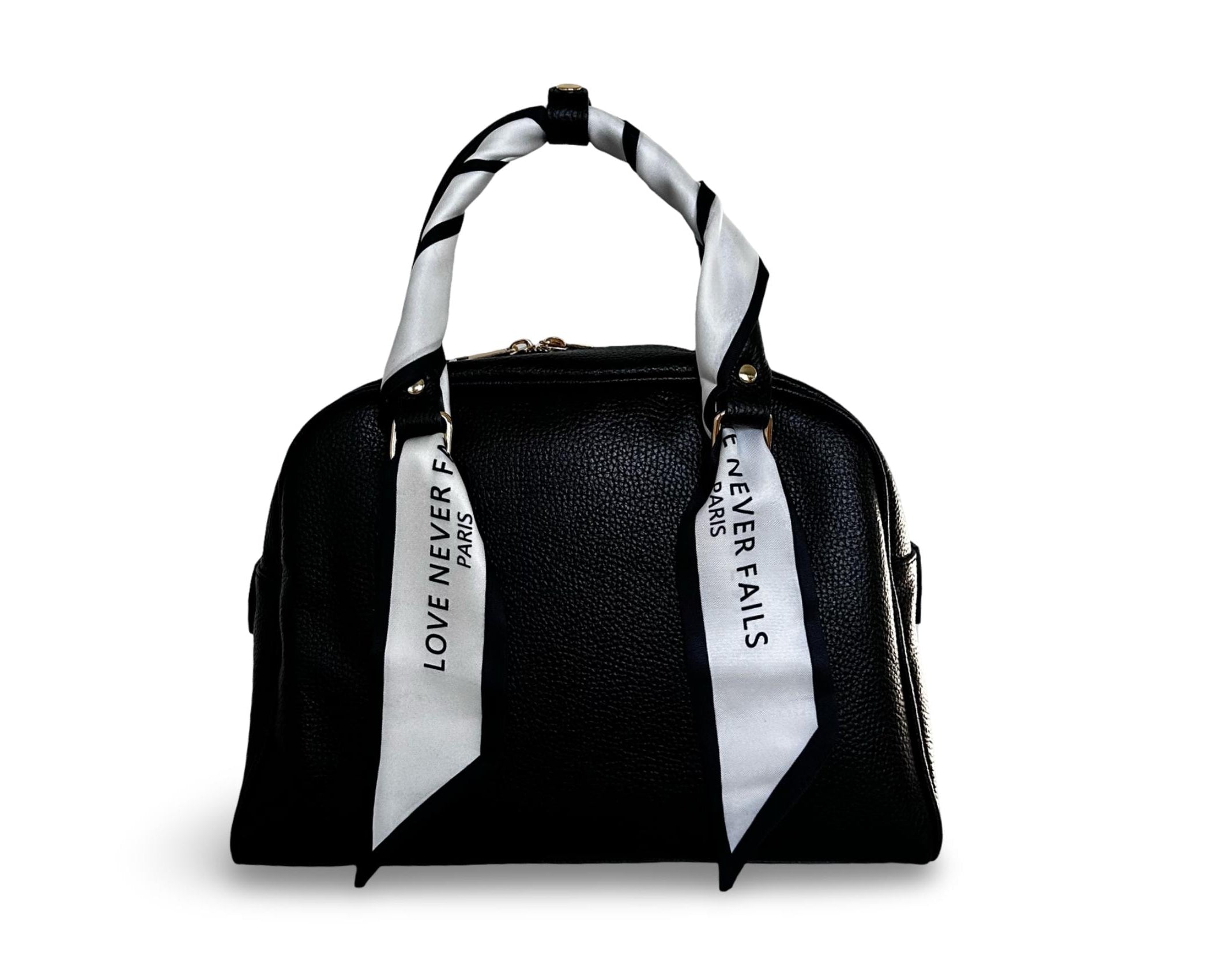 Twilly | Seidiger schmaler Schal | Haarband | Love Never Fails | für Handtasche, als Armband, Haarband, Krawatte, kleines Halstuch