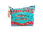 Bunte Sardines Kosmetiktasche | Schminktasche bedruckt | mit Anhänger
