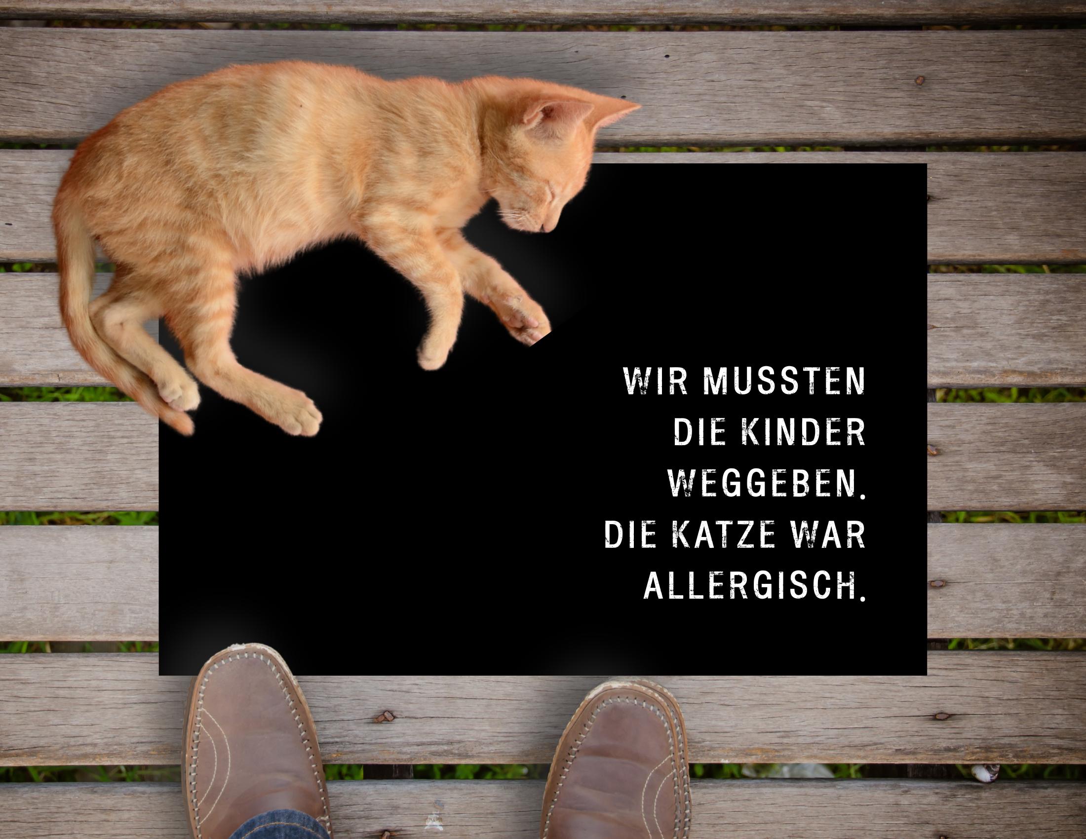 Fußmatte für Tierbesitzer | Lustiger Fußabtreter "Wir mussten die Kinder weggeben"
