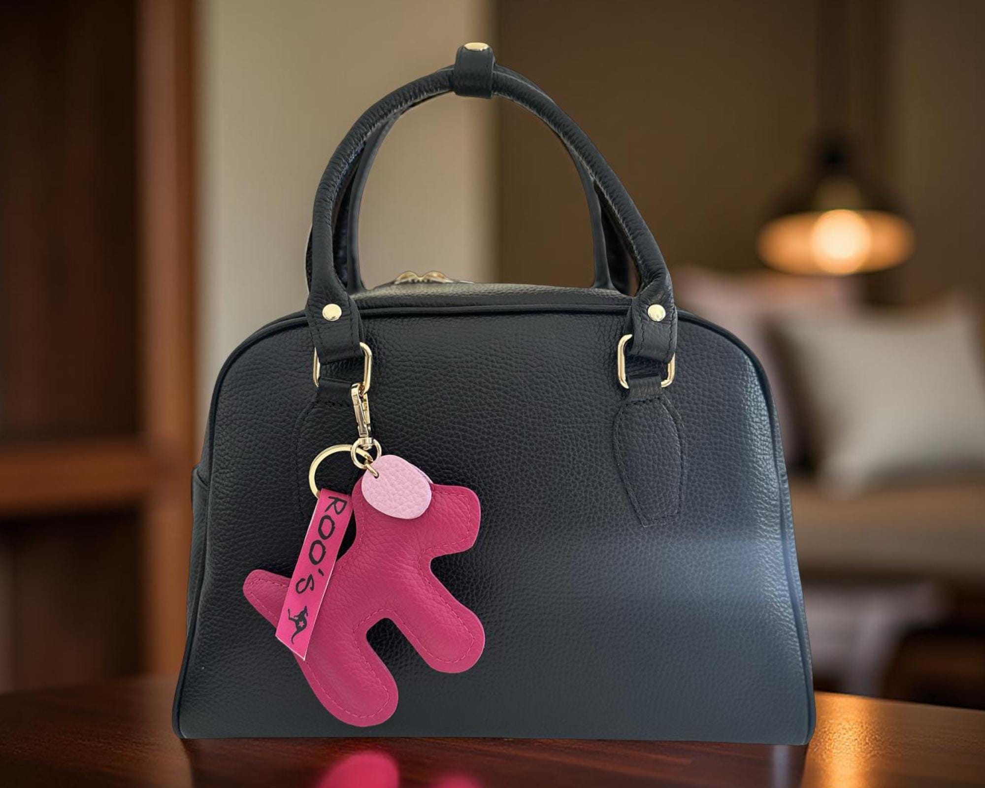 Anhänger Hund | Taschenschmuck Taschenanhänger | Bag Charm rosa, pink oder grau