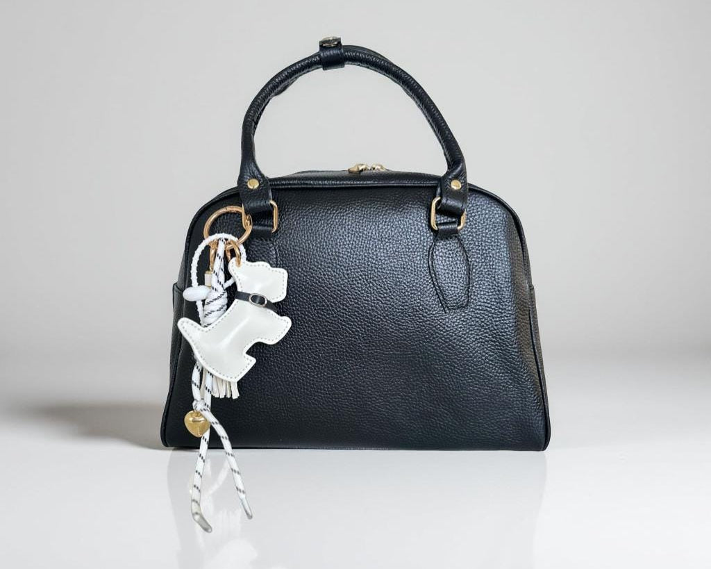 Anhänger Hund | Taschenschmuck Taschenanhänger | Bag Charm schwarz oder weiß Westie