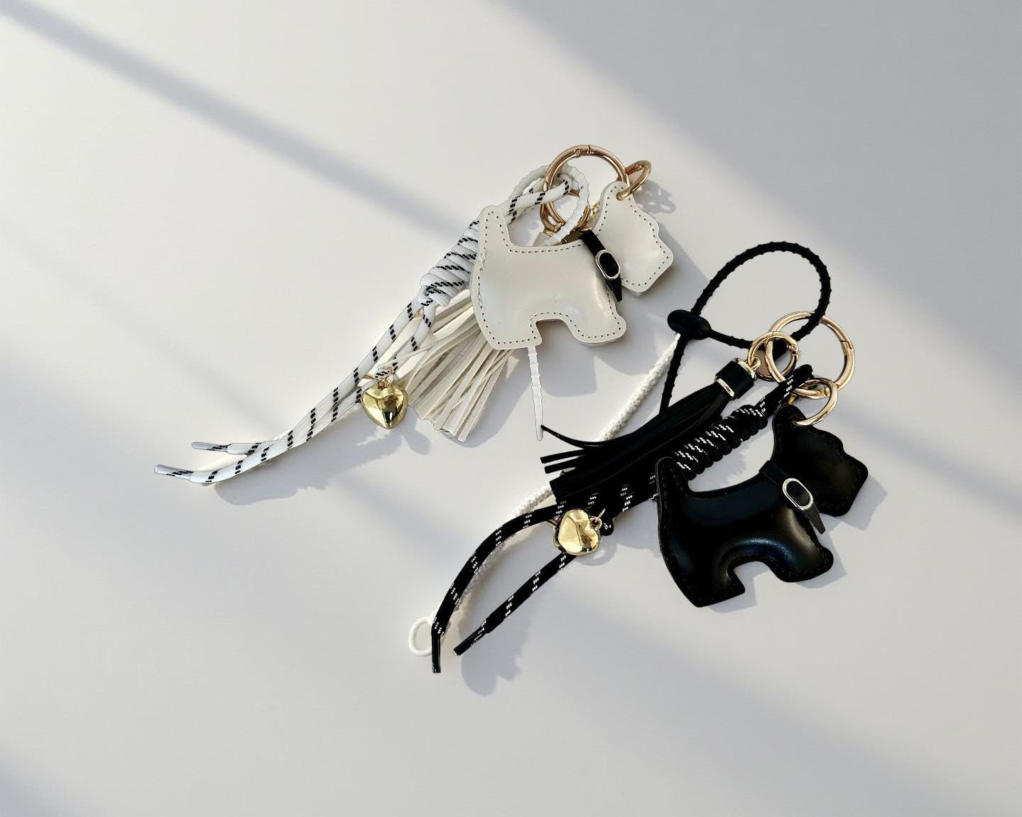 Anhänger Hund | Taschenschmuck Taschenanhänger | Bag Charm schwarz oder weiß Westie