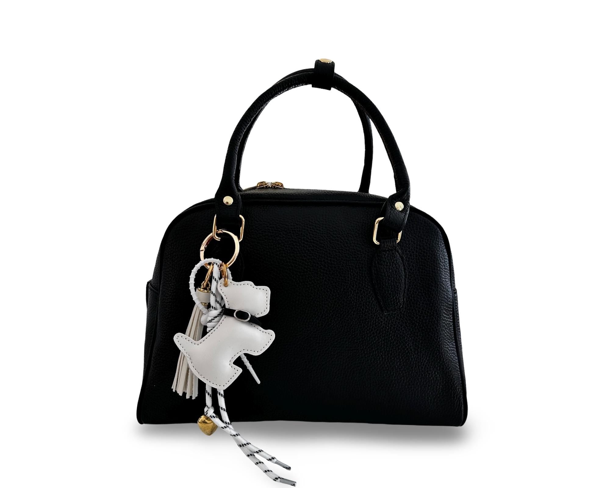 Anhänger Hund | Taschenschmuck Taschenanhänger | Bag Charm schwarz oder weiß Westie