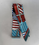 Schmaler seidiger Schal | Twilly | Handtasche Griff | Wrap | Tuch | Haarband | Armband | Foulard | Krawatte | Taschenband | Vintage Stil