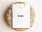 T-Shirt | COCO | Glitzer | Strass Buchstaben | weiß