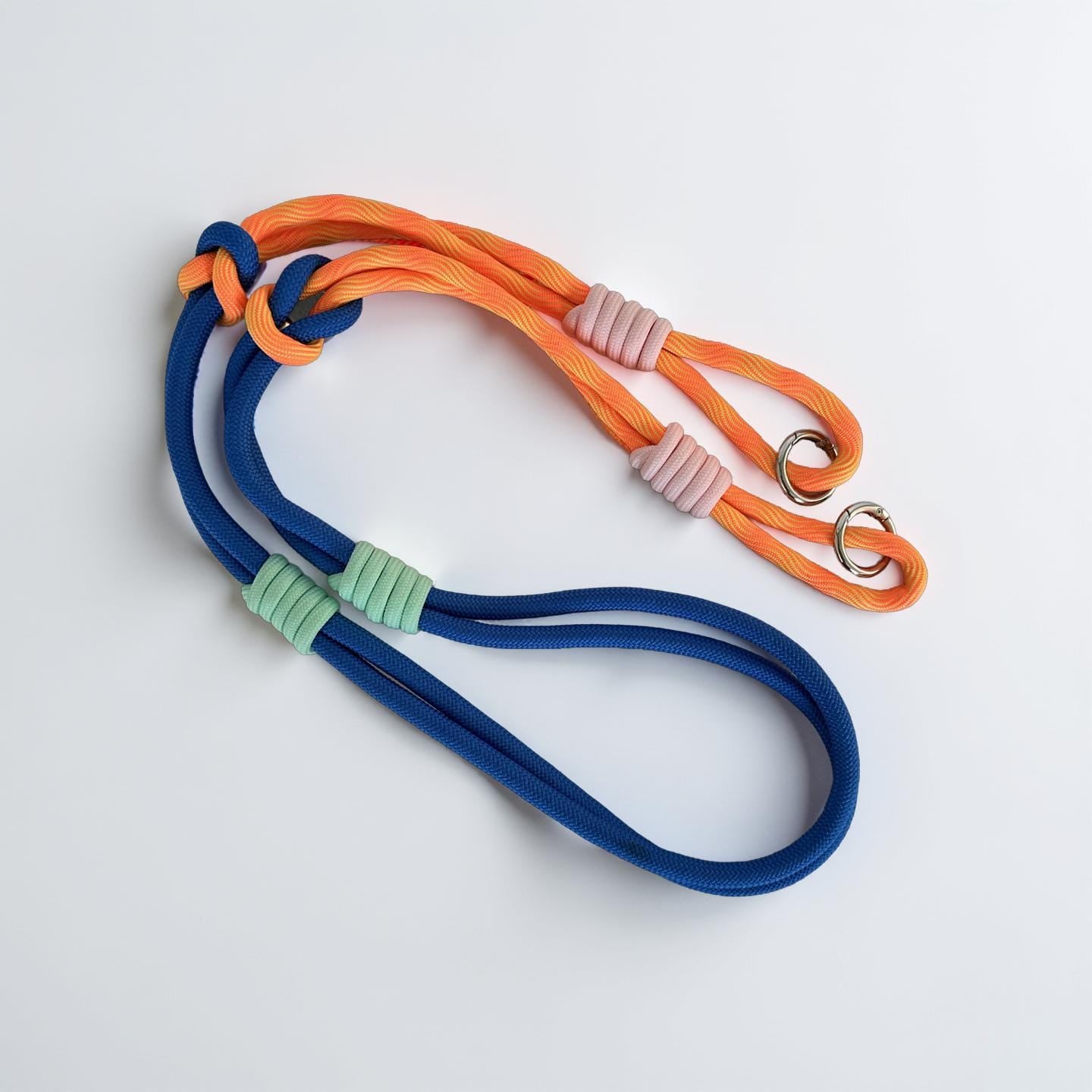 Handykette | Taschenriemen Band | Handygurt mit Knoten schmal | Seil geknotet als Handyband oder Taschengurt - in vielen leuchtenden Farben