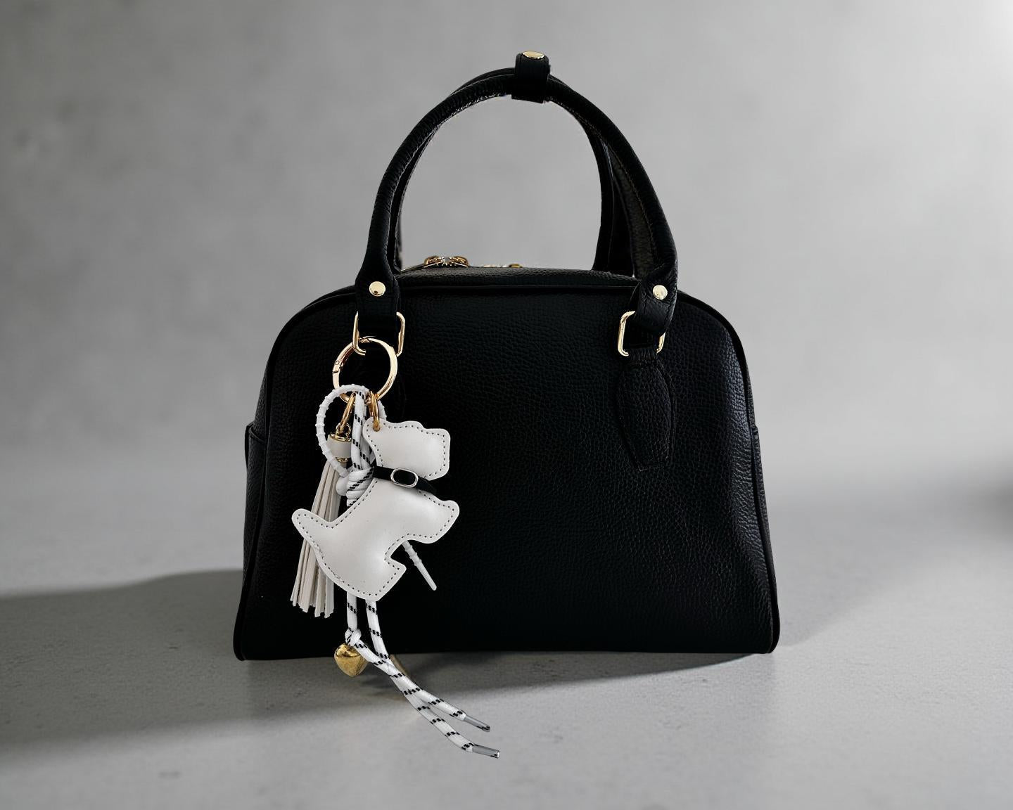 Anhänger Hund | Taschenschmuck Taschenanhänger | Bag Charm schwarz oder weiß Westie