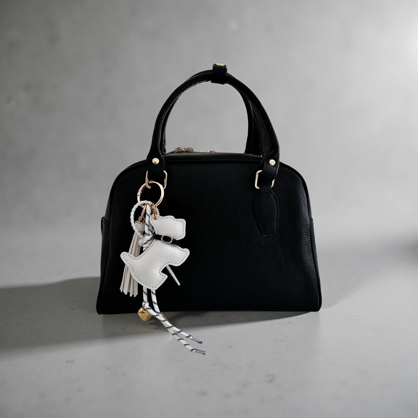 Anhänger Hund | Taschenschmuck Taschenanhänger | Bag Charm schwarz oder weiß Westie