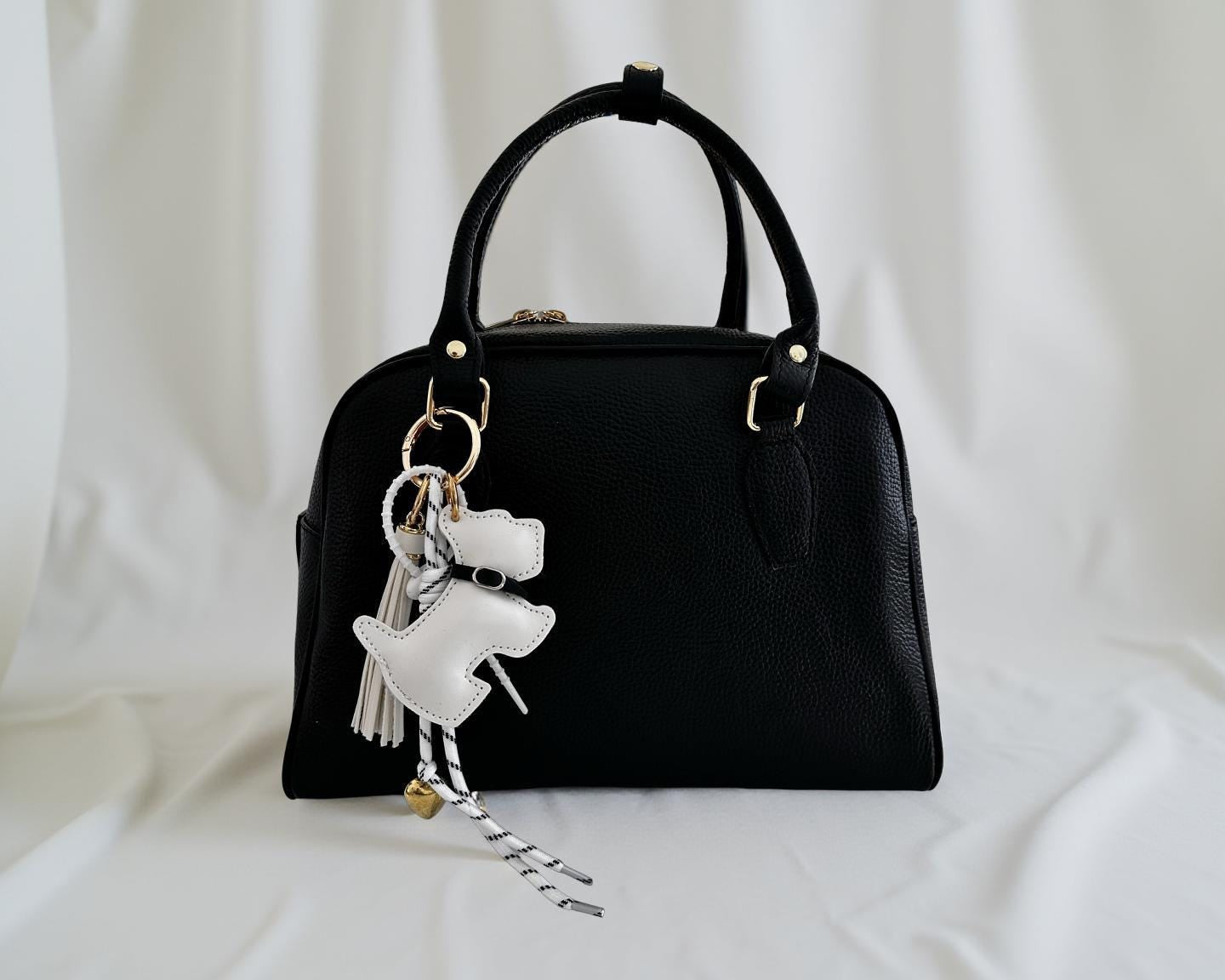 Anhänger Hund | Taschenschmuck Taschenanhänger | Bag Charm schwarz oder weiß Westie