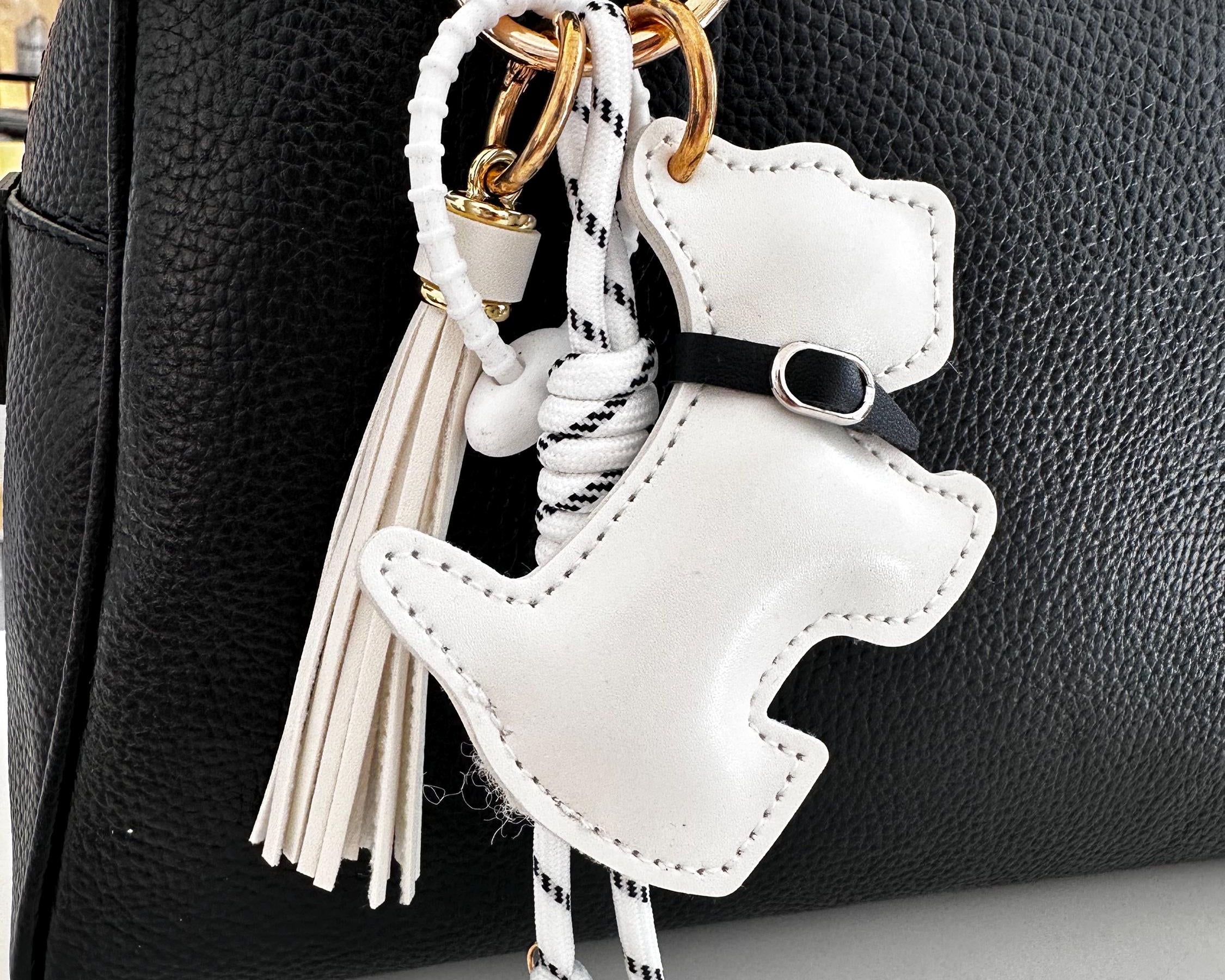 Anhänger Hund | Taschenschmuck Taschenanhänger | Bag Charm schwarz oder weiß Westie