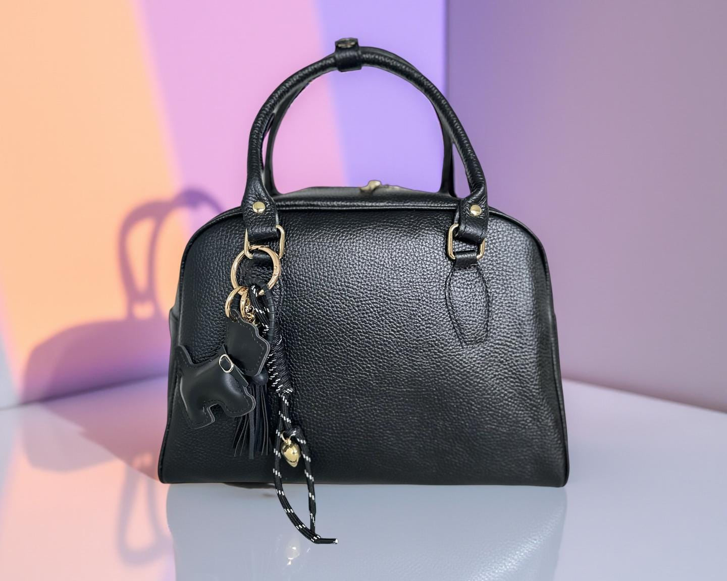 Anhänger Hund | Taschenschmuck Taschenanhänger | Bag Charm schwarz oder weiß Westie