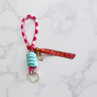 Handyketten in leuchtenden Neon Farben mit Anhänger & Adapter