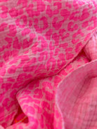 Tuch | Neon Leotuch | Leo | Musselin Dreieckstuch | Sommertuch | Pink orange | dreieckiges Tuch Baumwolle