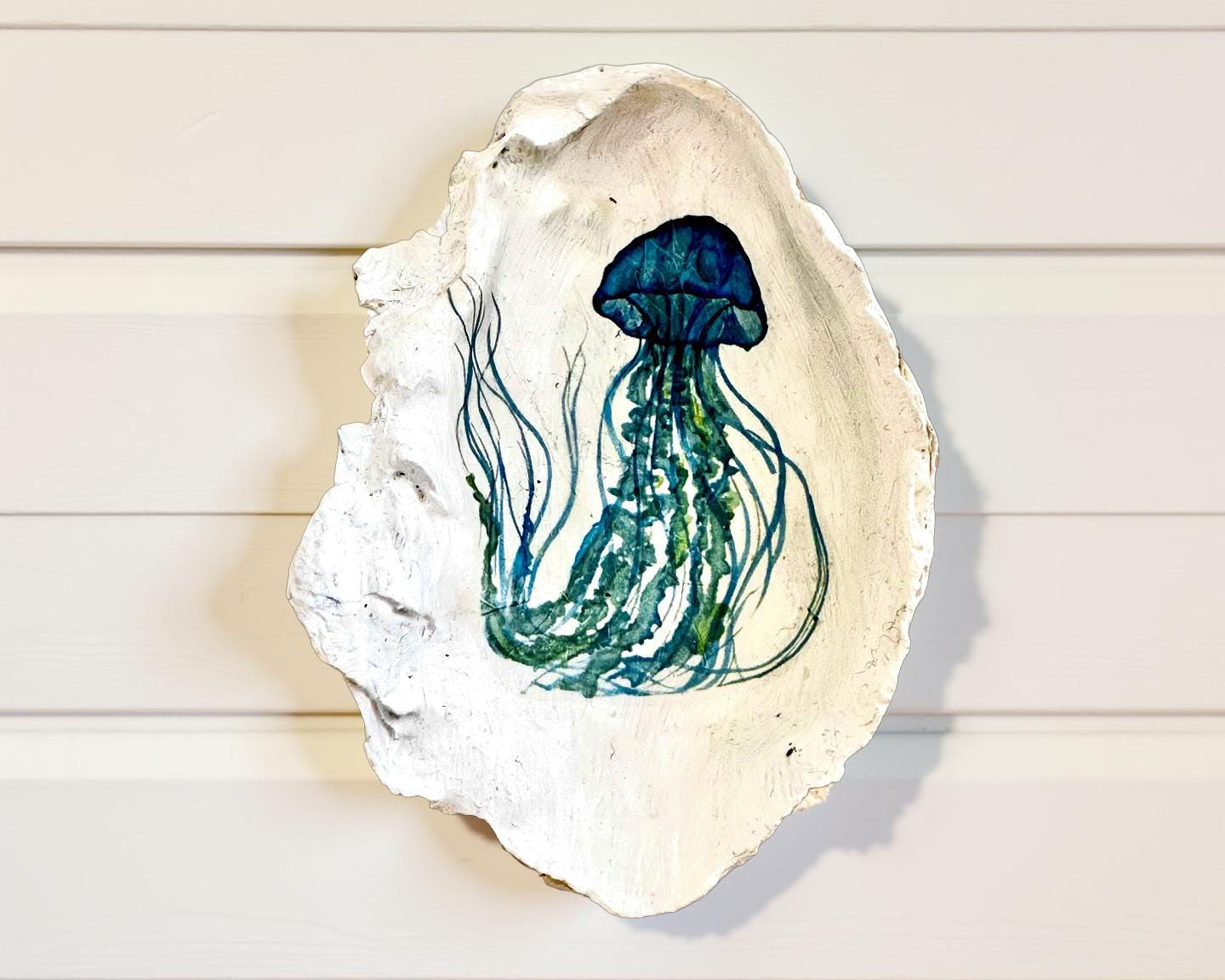 Austernschalen | Austern handgemalt | Schmuckschale | Trauringe | handbemalte Oyster | Ringschale