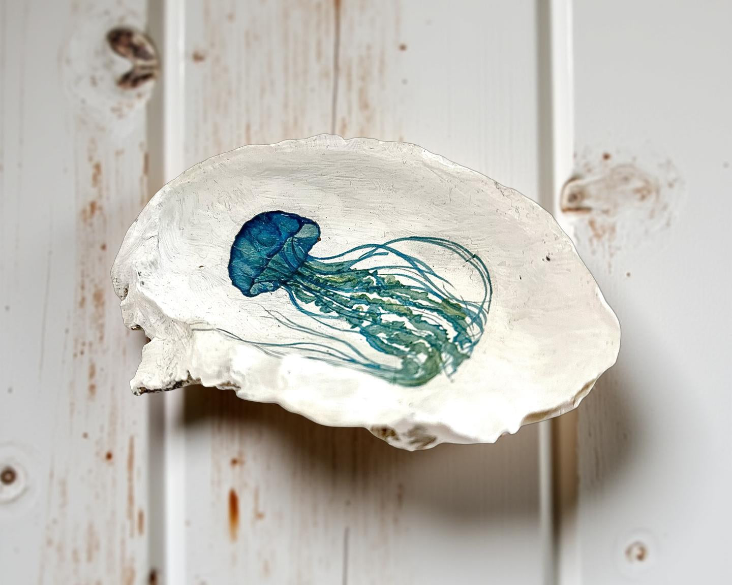 Austernschalen | Austern handgemalt | Schmuckschale | Trauringe | handbemalte Oyster | Ringschale