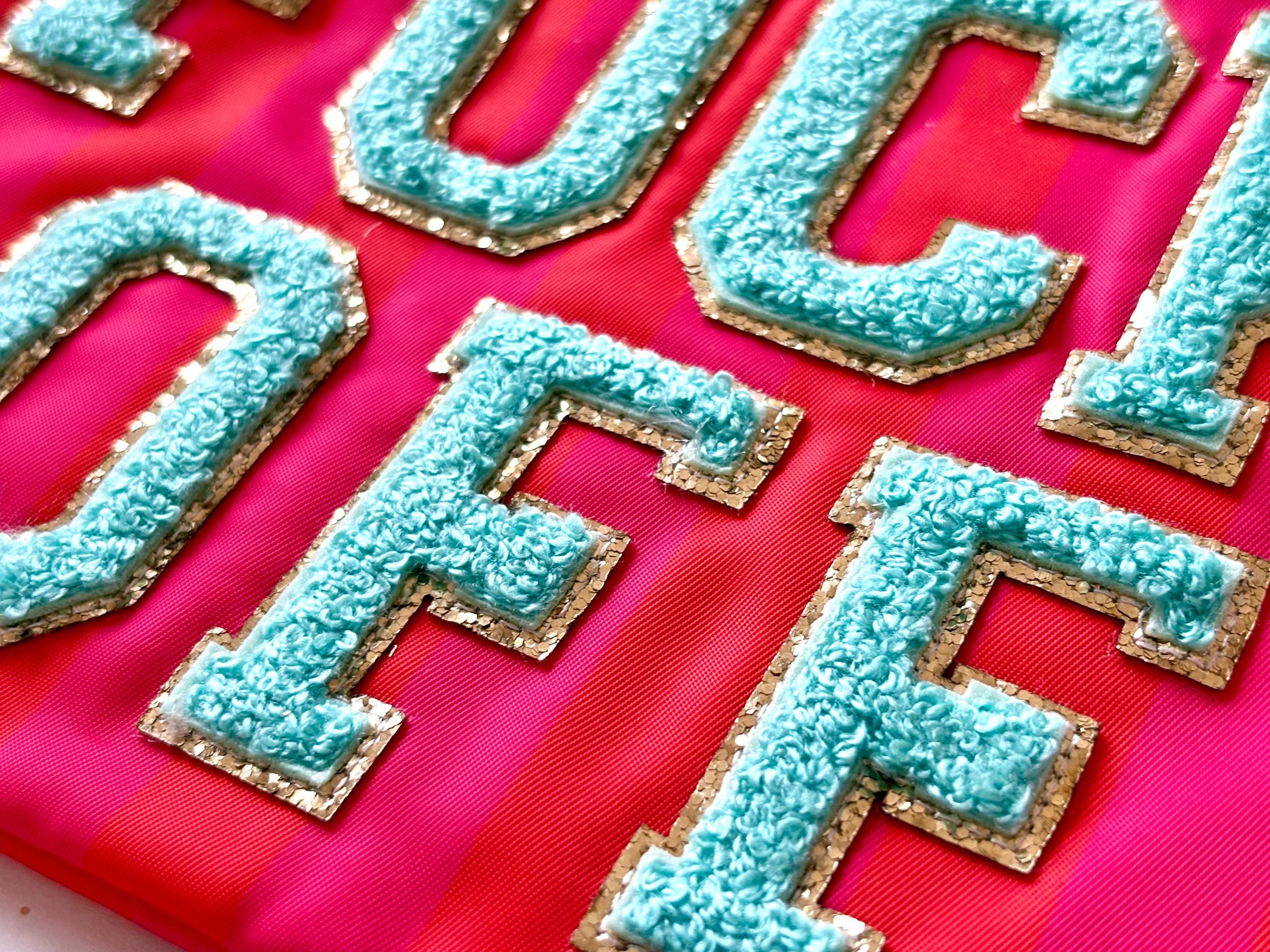 Knallbunte Kosmetiktaschen | Schminktasche | Fuck off, Smile, Happy | Schrift neon pink, neon grün und türkis