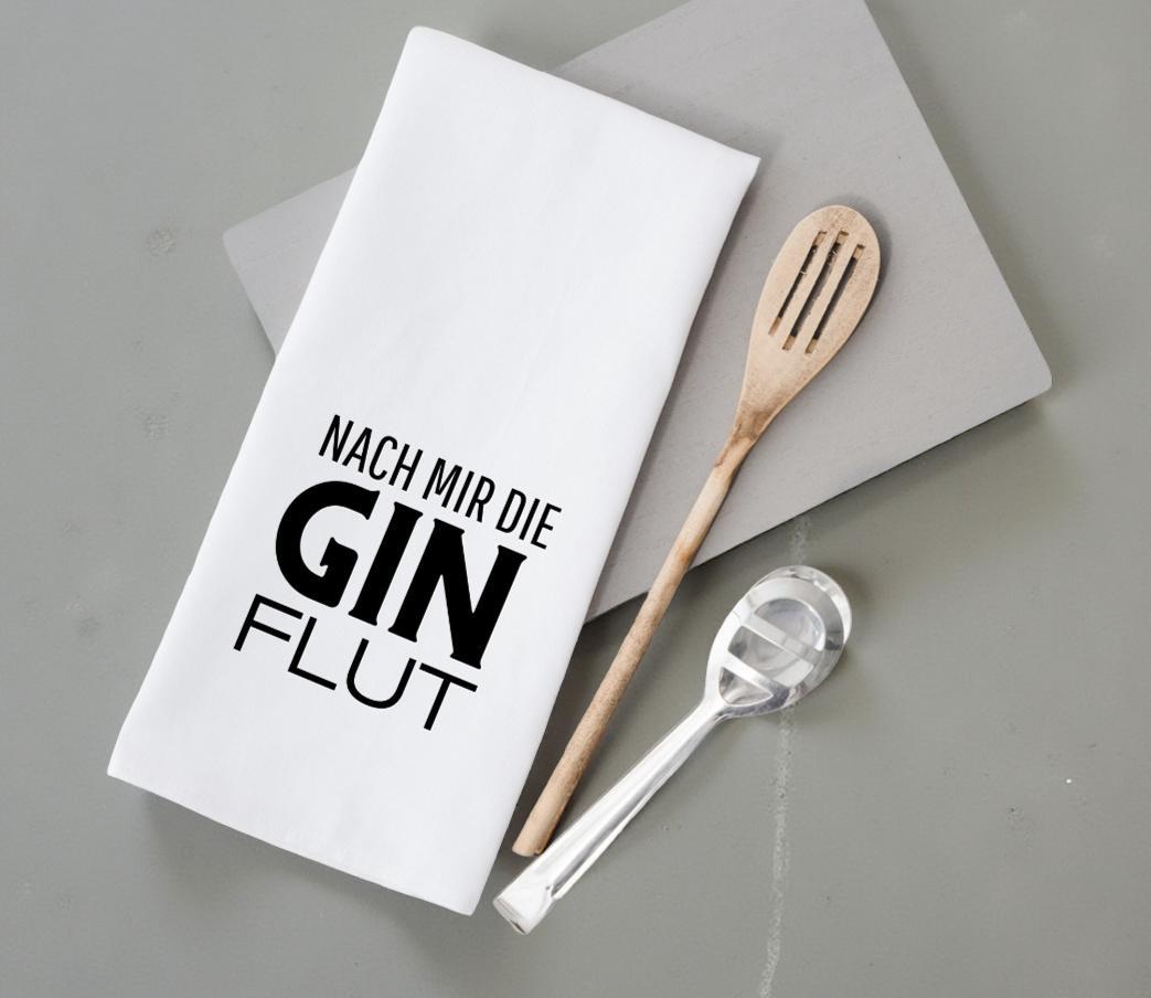 Geschirrtuch | Nach mir die Gin Flut | lustiger Spruch