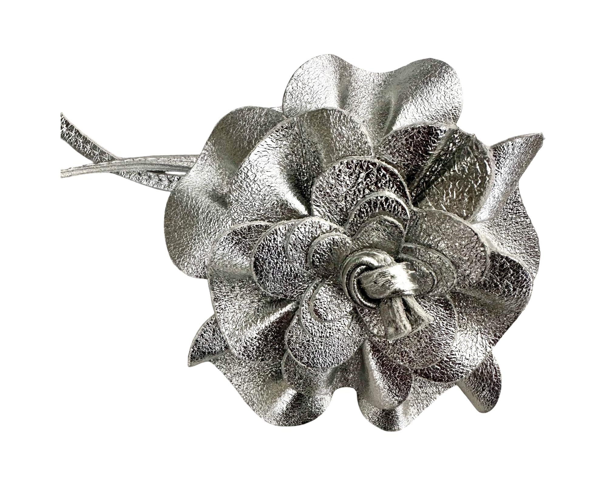 Blumen Leder Gürtel | Bindegürtel Blüte | große Lederblume | schwarz, gold, pink, taupe, flieder, silber, Leo, Khaki, Braun | echt Leder