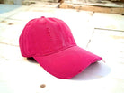 Basecap distressed pink | Baseball Kappe im used Look rosa oder beige