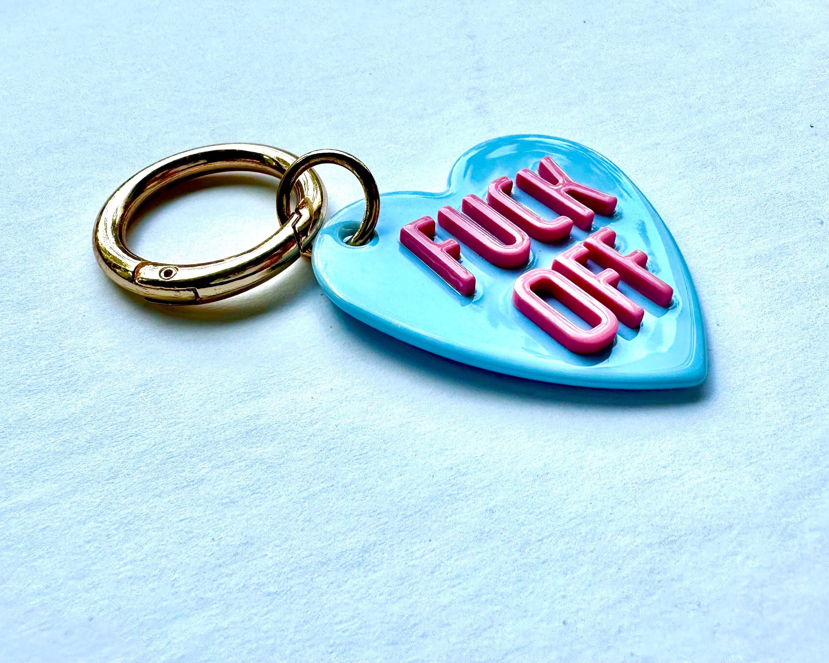 Herz Anhänger am großen goldenen Karabiner | Charm für Taschen | Schlüsselanhänger | Taschenschmuck Taschenanhänger | Bag Charm